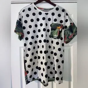 adidas | Shirts | Adidas Originals Toucan Polka Dot Foliage | Poshmark
